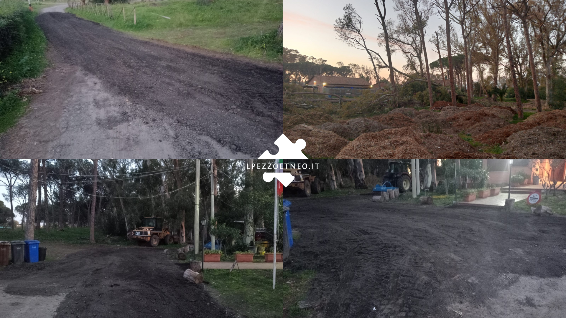 Cumuli di bitume abbandonati al Boschetto utilizzati per asfaltare il viale<br>«Forse è una manovra per mascherare l’ipotesi di reato ambientale»