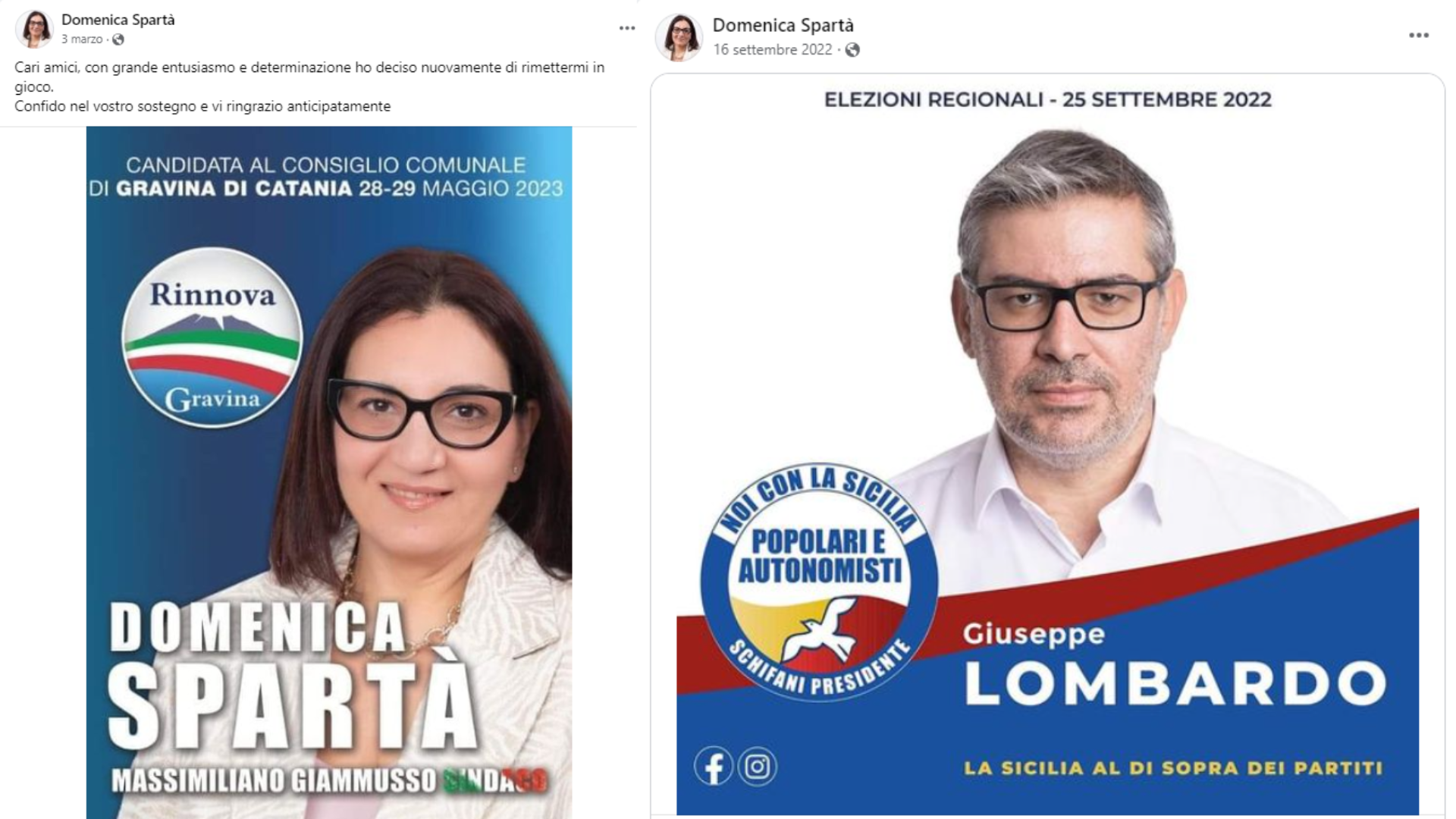 Gravina, Massimiliano Giammusso sindaco e il caso Domenica Spartà<br>Così un’autonomista parente di mafiosi è diventata consigliere con FdI