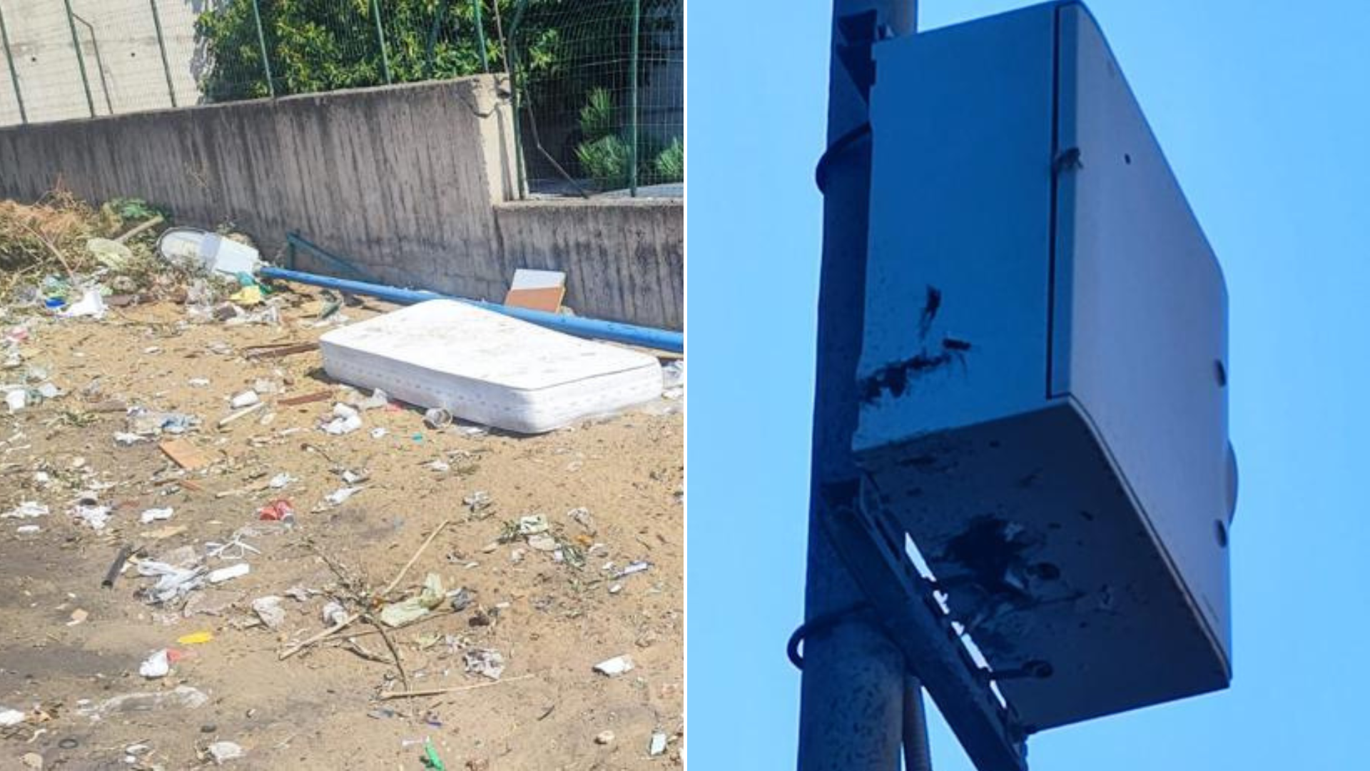 Distrutte altre due telecamere per contrastare l’abbandono dei rifiuti<br>Ecocar: «In totale cinque vandalizzate, danni da diecimila euro»
