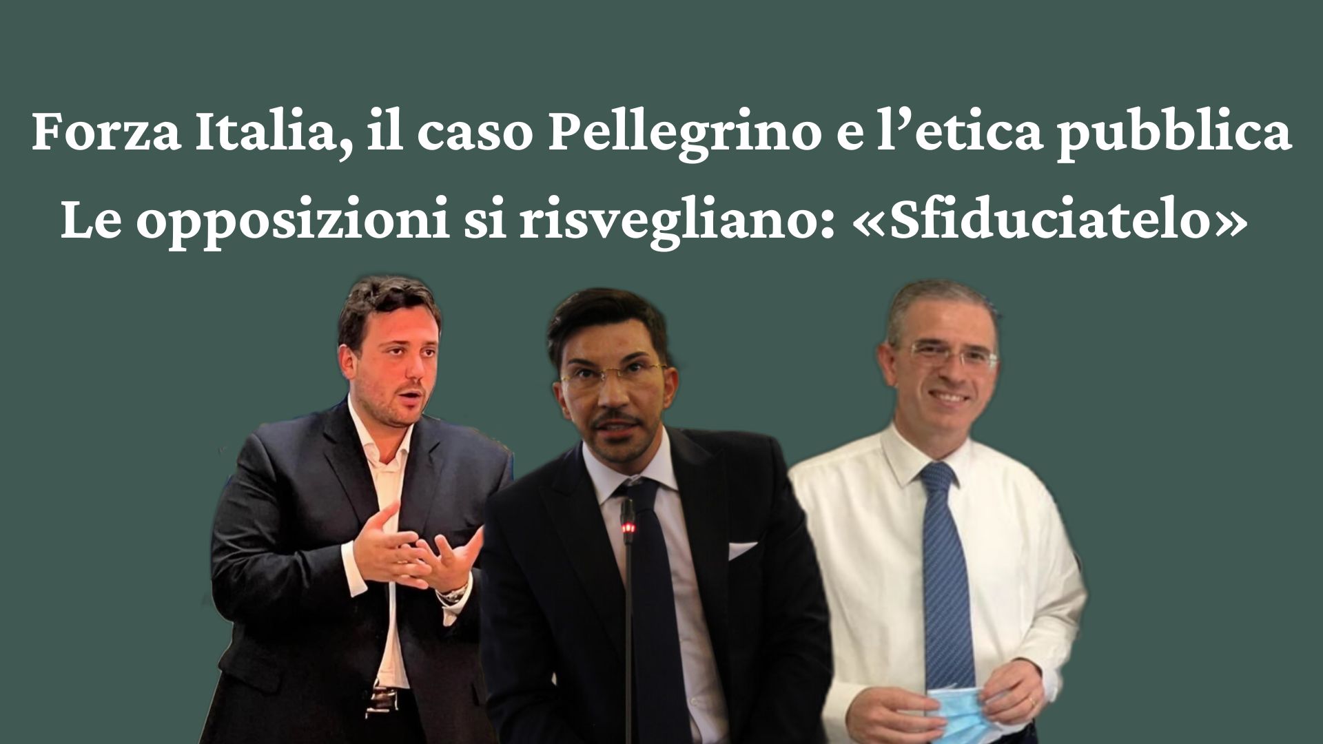 Caso Pellegrino, il sindaco temporeggia ma si risvegliano le opposizioni<br>«Se il consigliere non vuole dimettersi, lo deve sfiduciare Forza Italia»