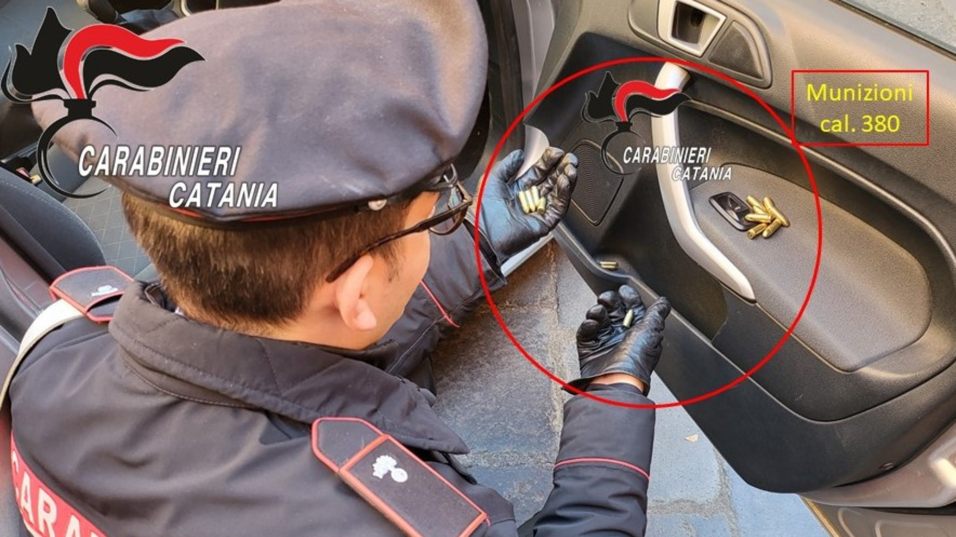 Via Capo Passero, trovati proiettili in auto<br>Pedinati, raggiunti e denunciati due giovani