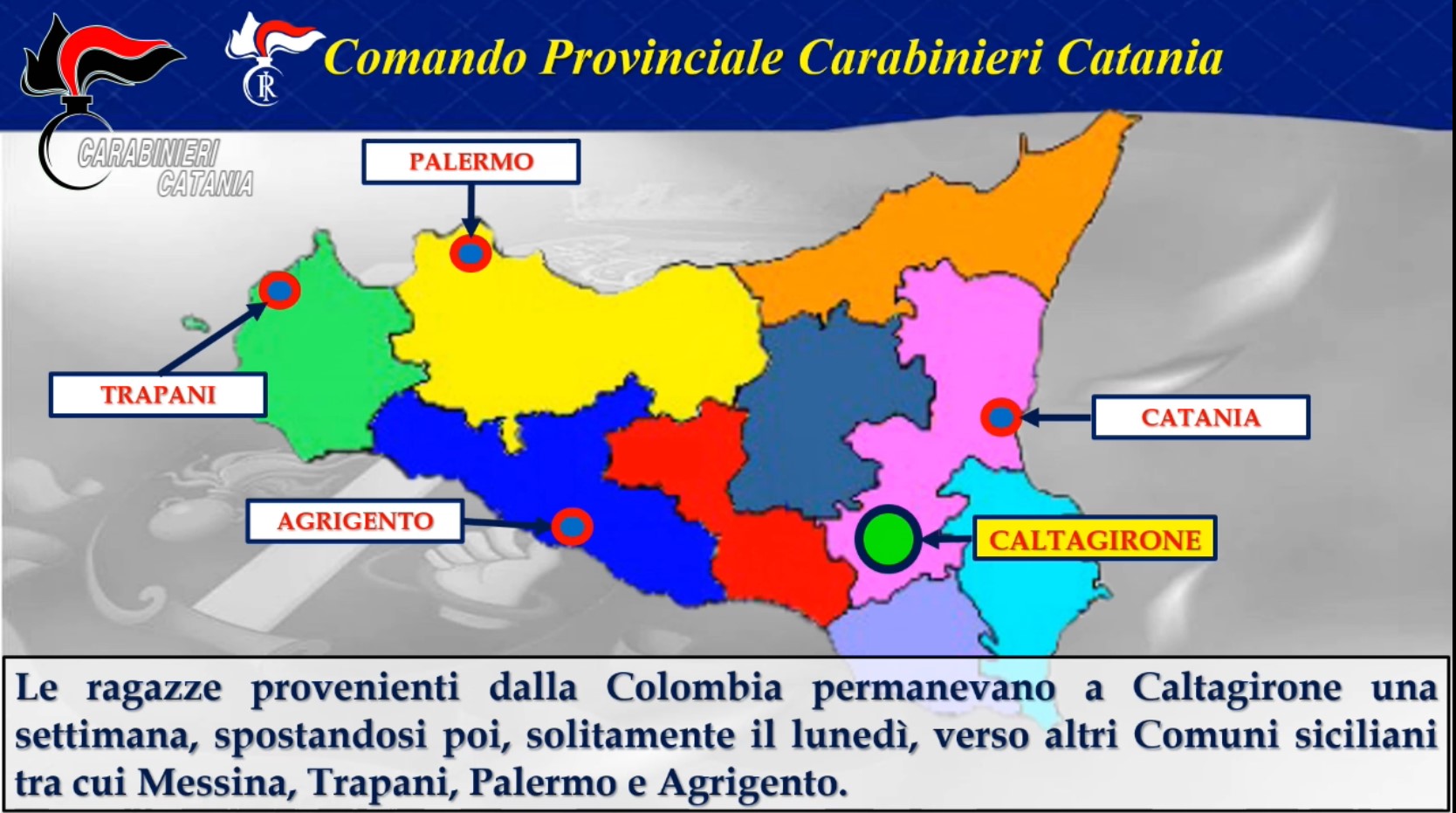 Dalla Colombia alla Sicilia, le case di appuntamenti e la <i>Cadena</i> del sesso<br>A Caltagirone è stato sgominato il giro di prostituzione del <i>Mi Amor</i>
