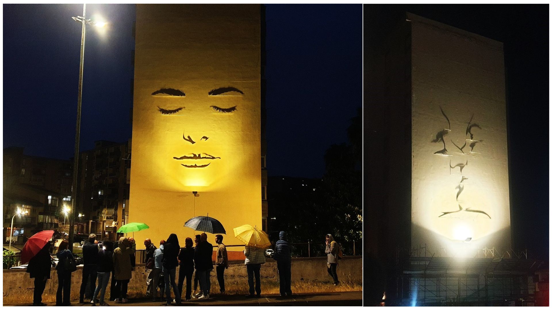A Librino le sculture che svelano la loro magia quando il sole tramonta<br>«Un museo a cielo aperto che scuote l’anima culturale del quartiere»