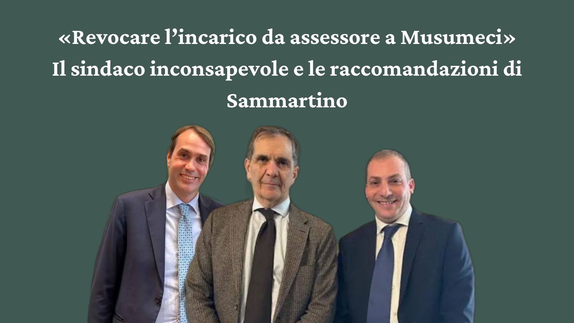 Il neoassessore Pippo Musumeci a processo per corruzione elettorale<br>«Revocare l’incarico». Il patto con Sammartino per il posto in Althea